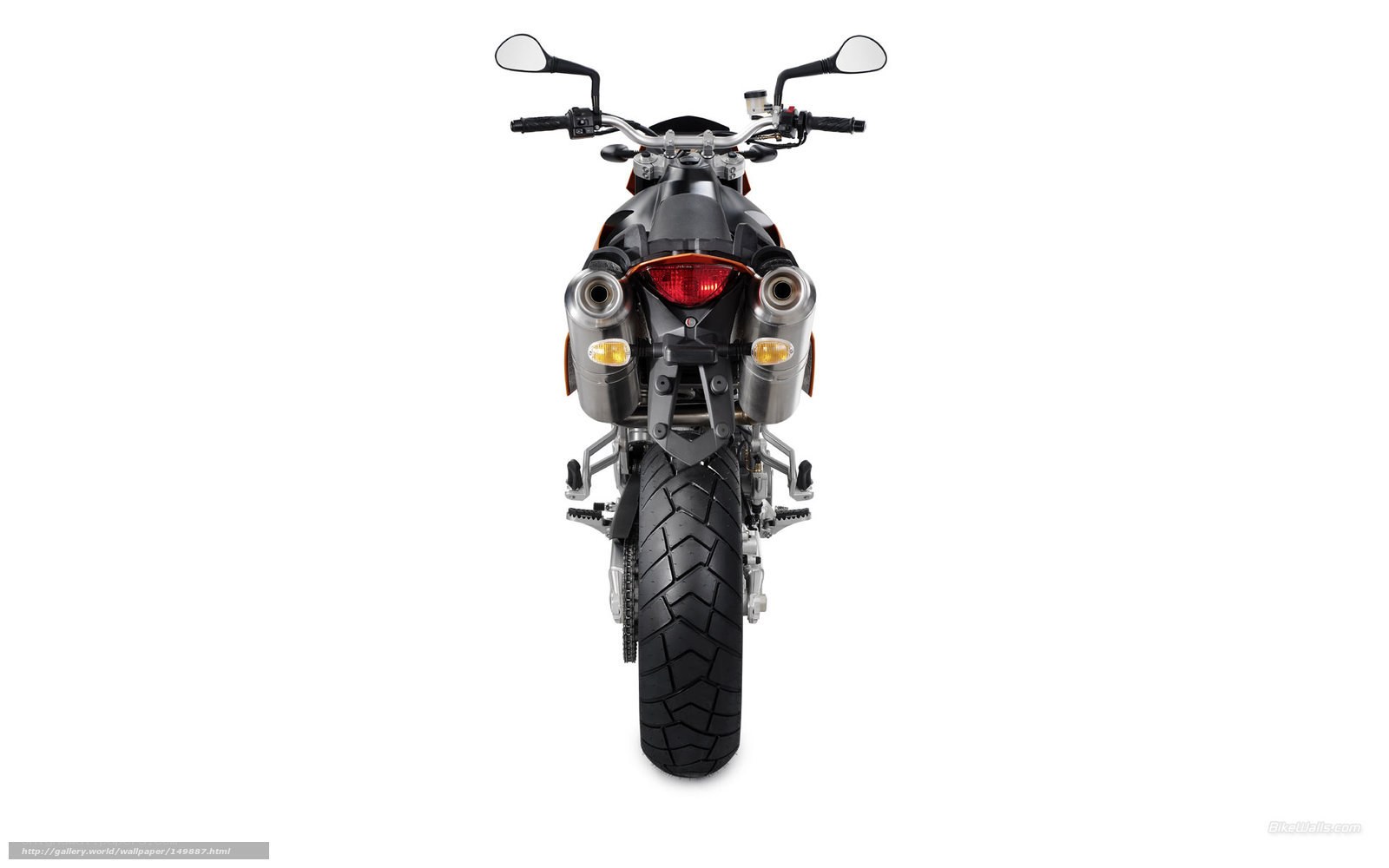 rear view of a motorcycle