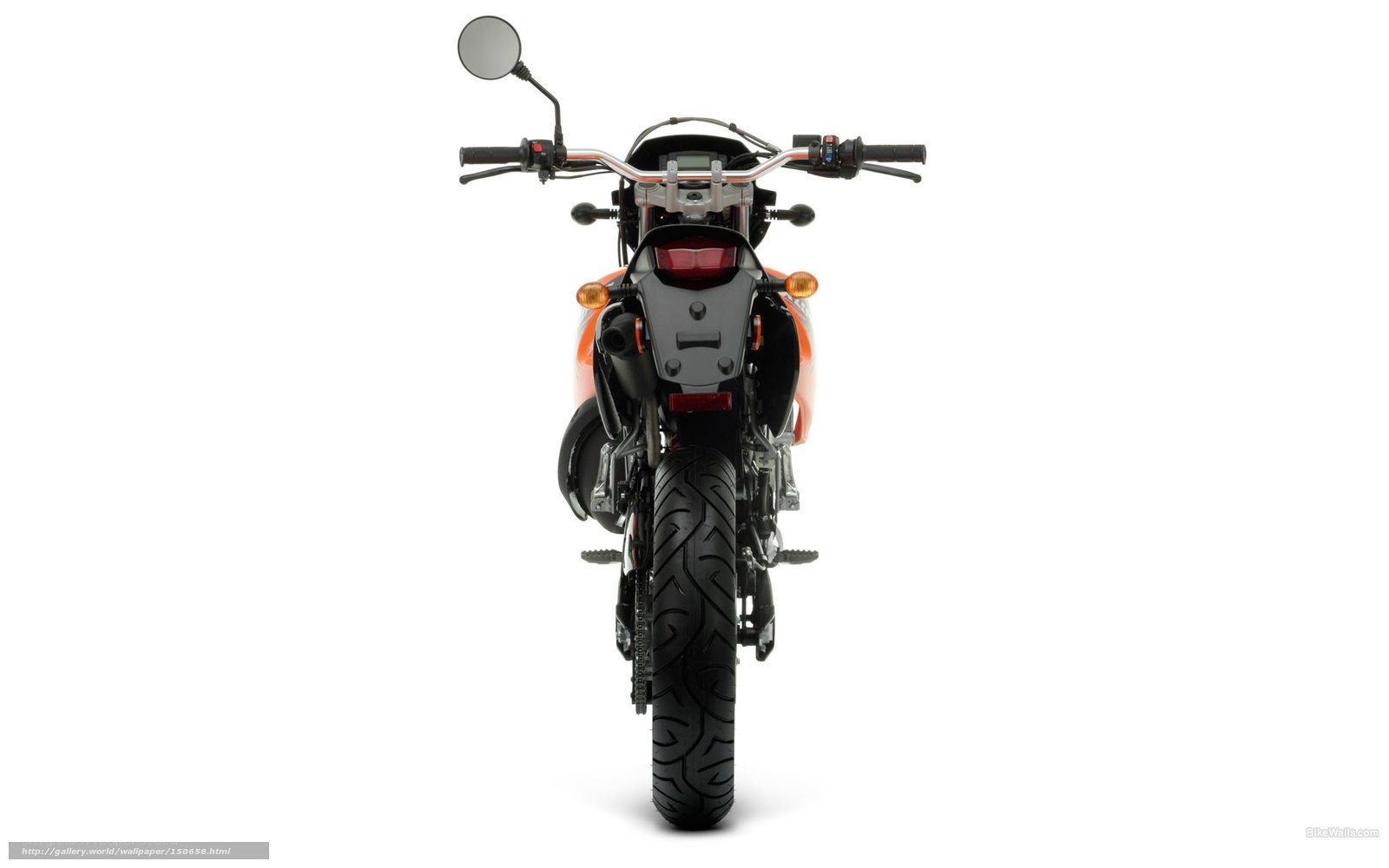 rear view of a motorcycle