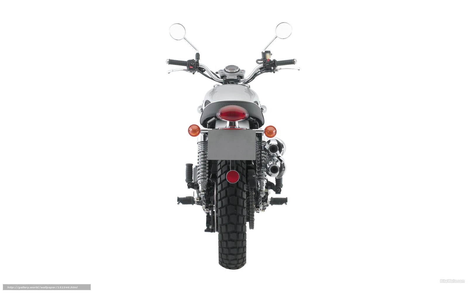 rear view of a motorcycle