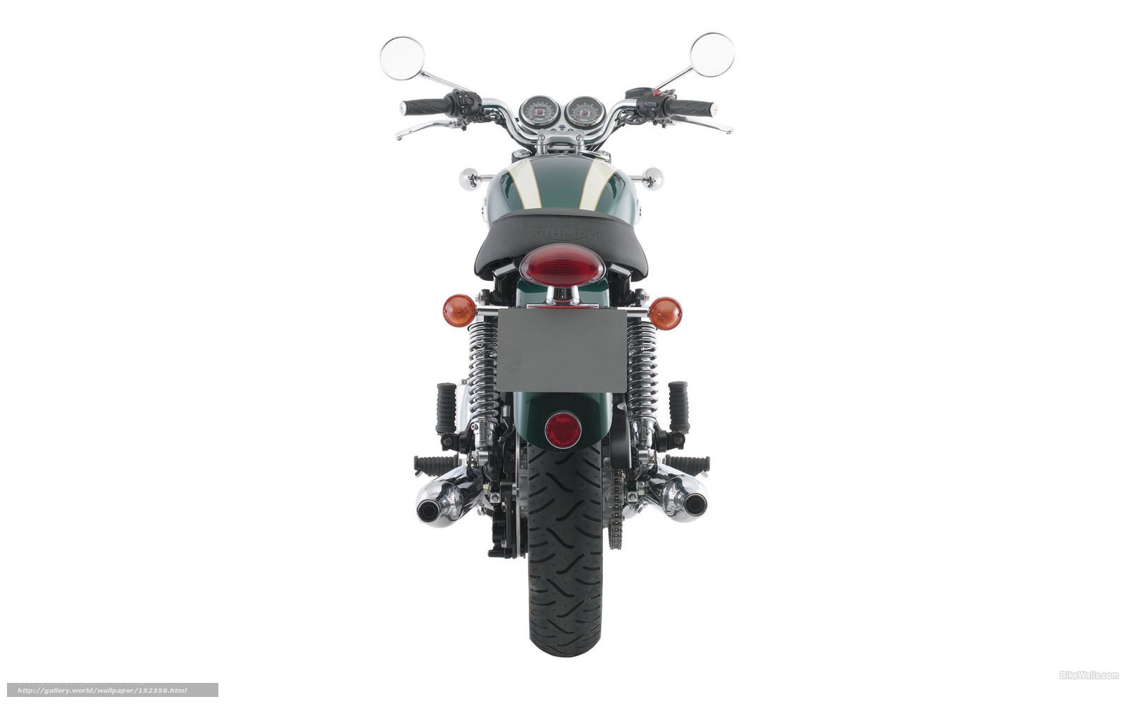 rear view of a motorcycle