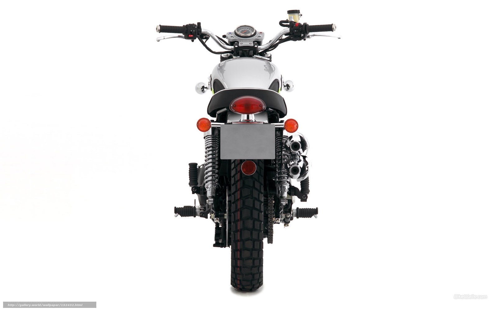 rear view of a motorcycle
