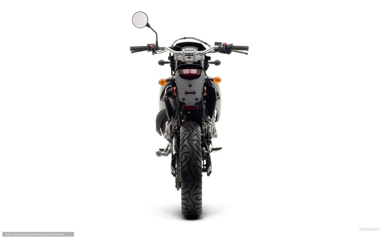 rear view of a motorcycle