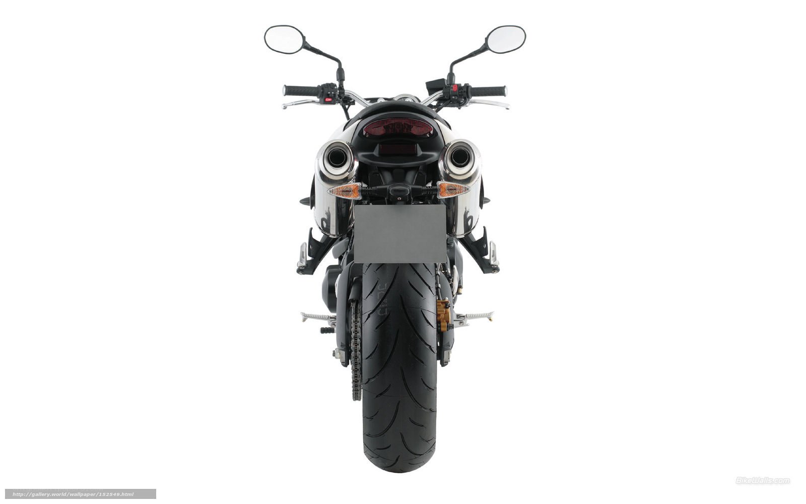 rear view of a motorcycle