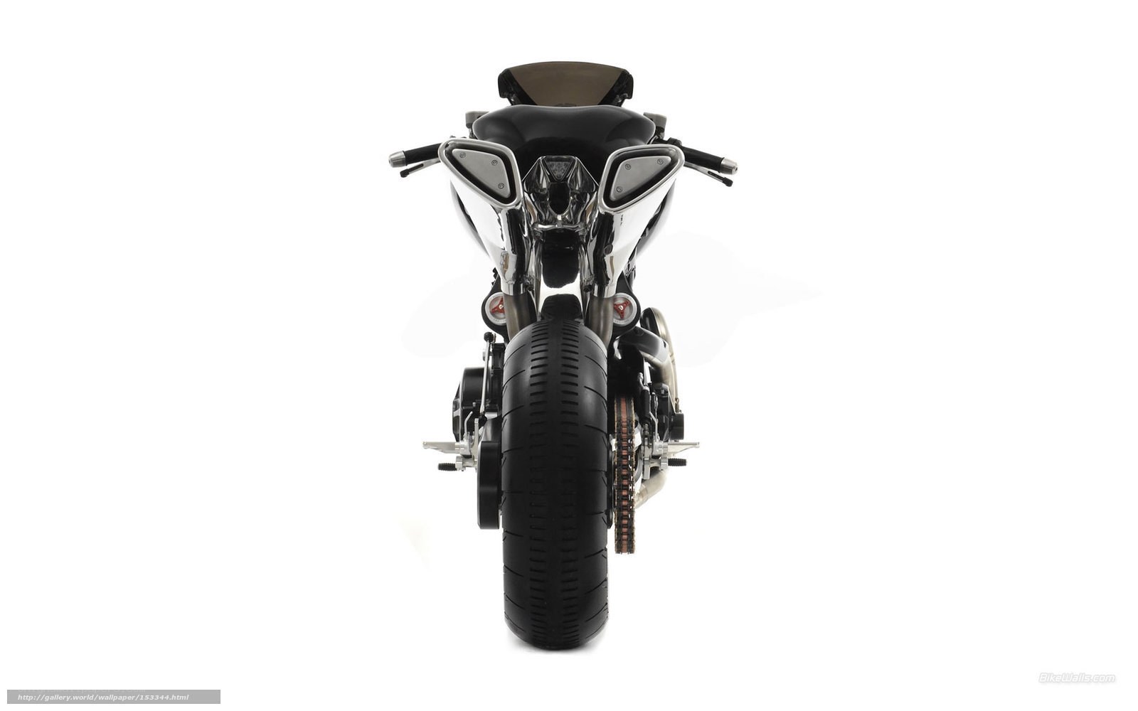 rear view of a motorcycle