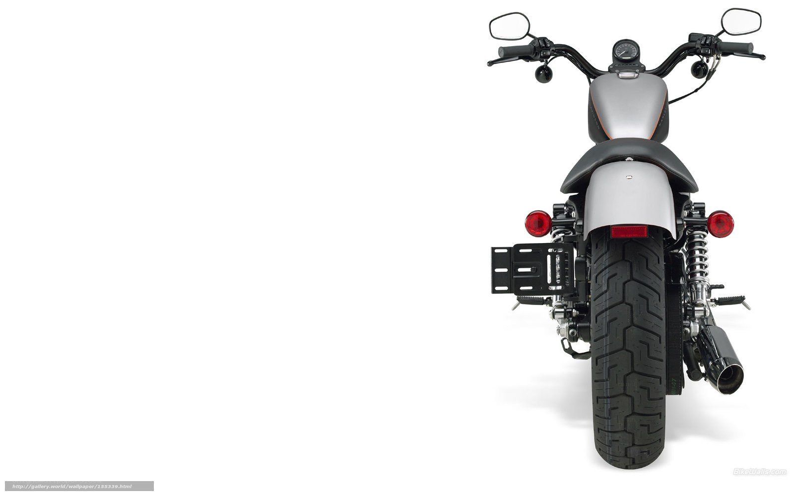 rear view of a motorcycle