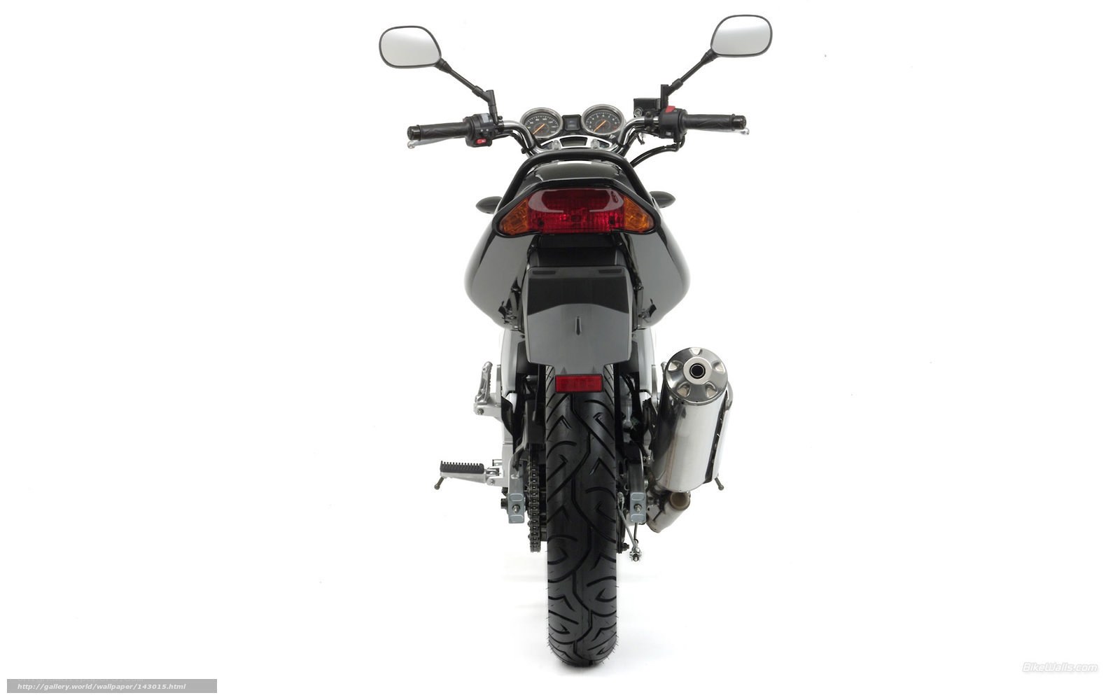rear view of a motorcycle