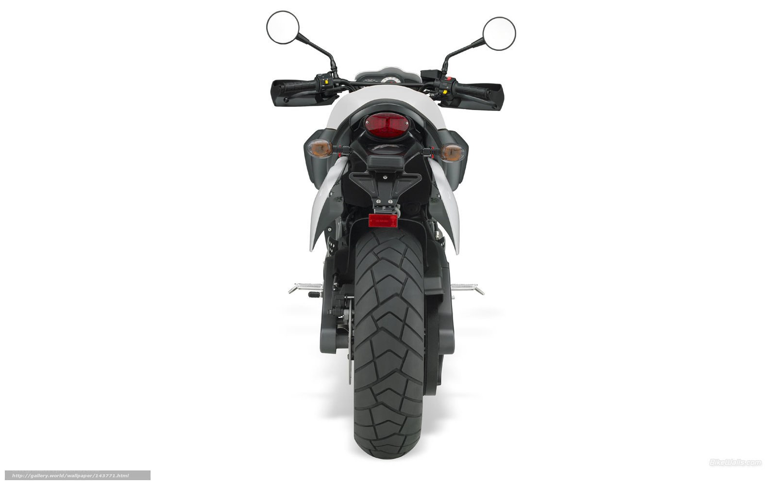 rear view of a motorcycle