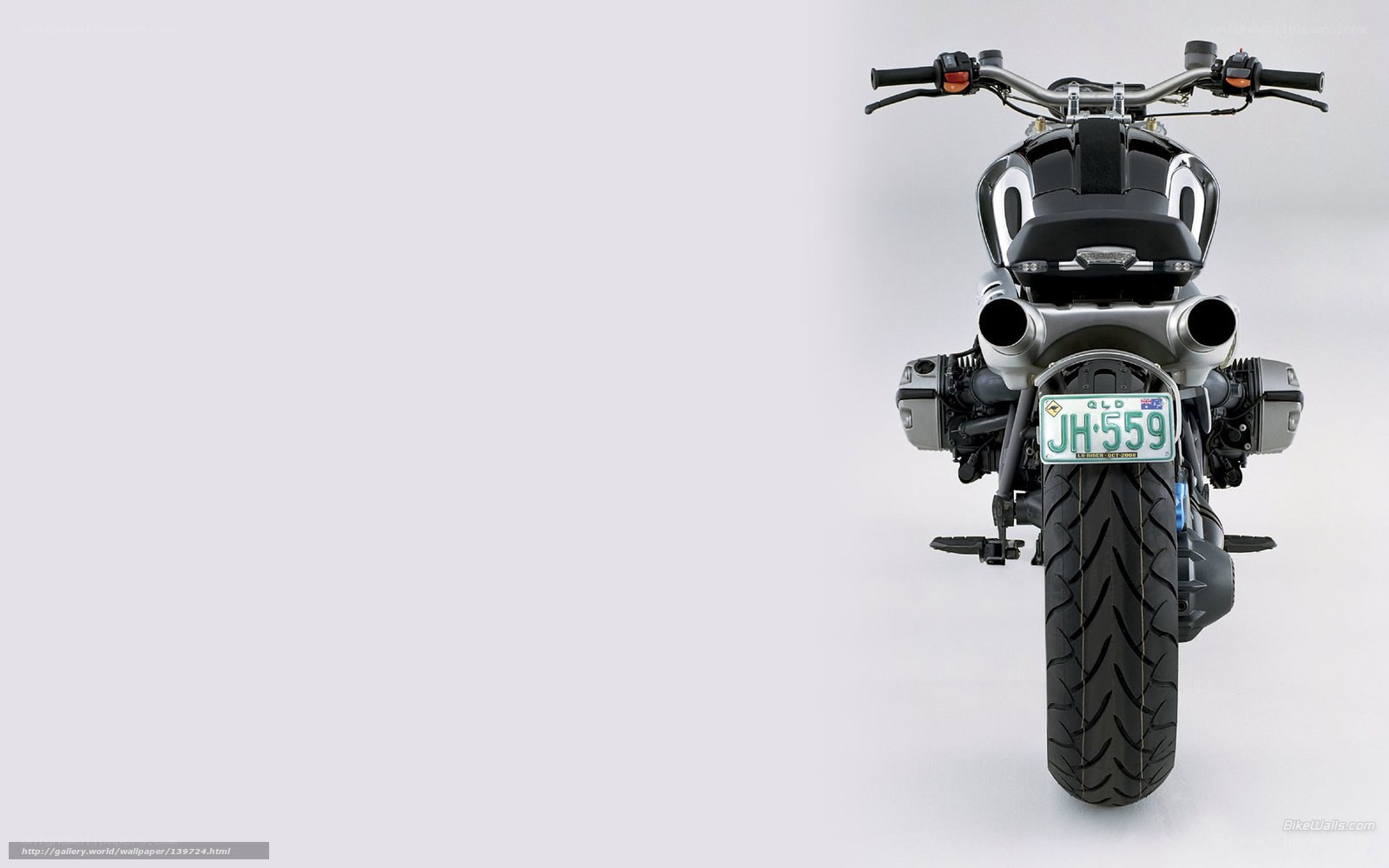 rear view of a motorcycle