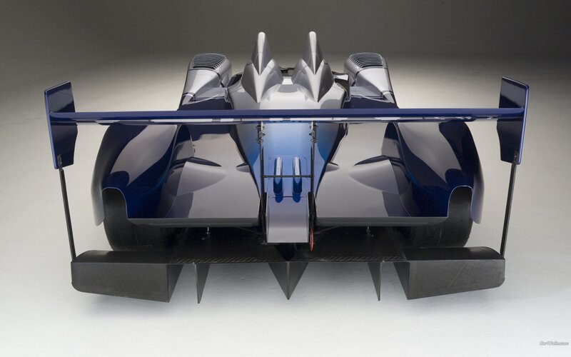 rear view of a race car