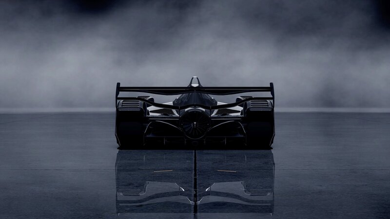 rear view of a race car