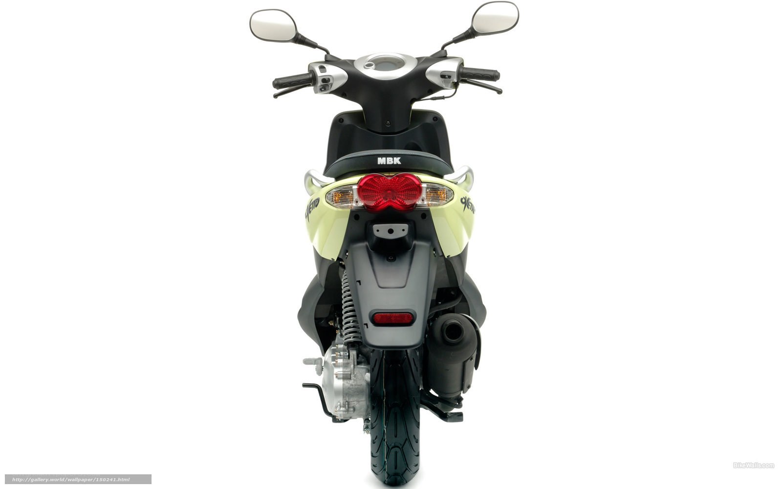 rear view of a scooter