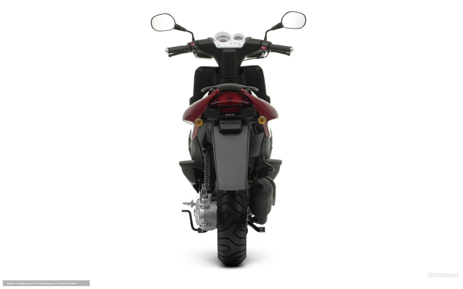 rear view of a scooter