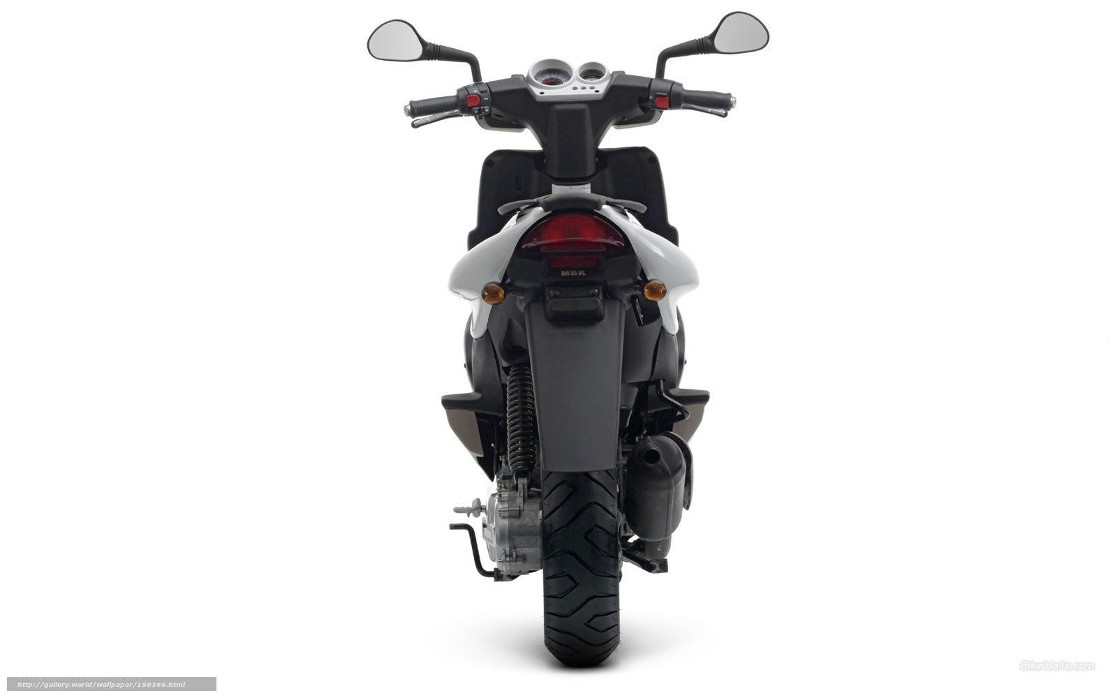 rear view of a scooter