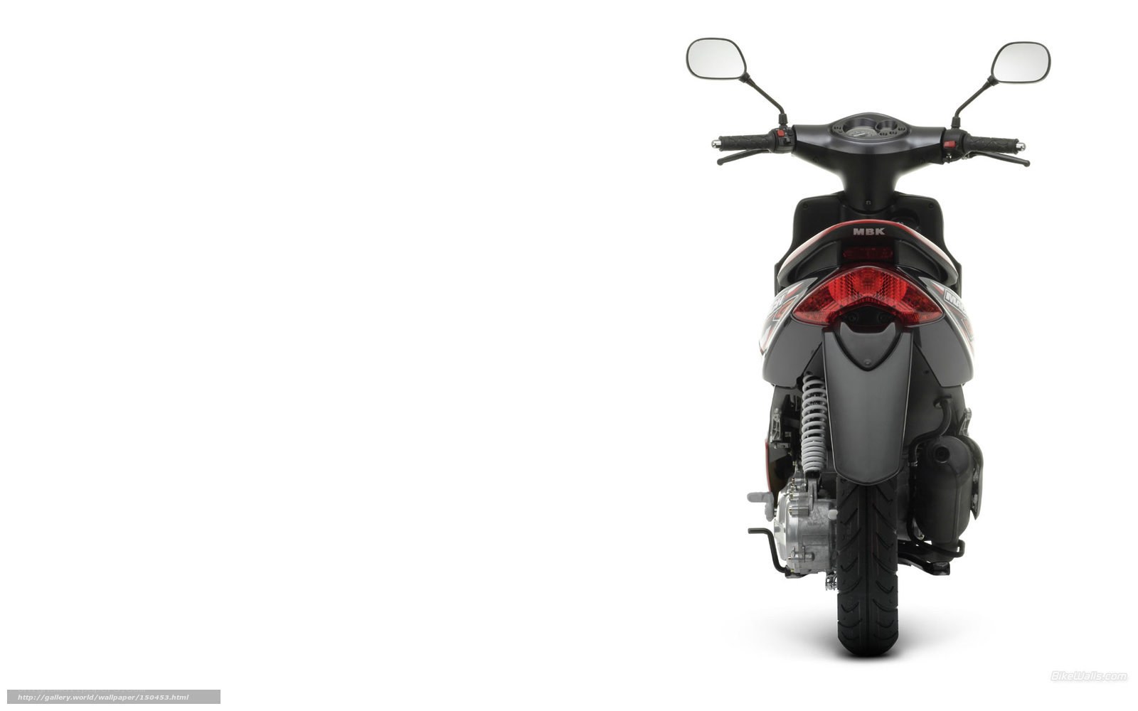 rear view of a scooter