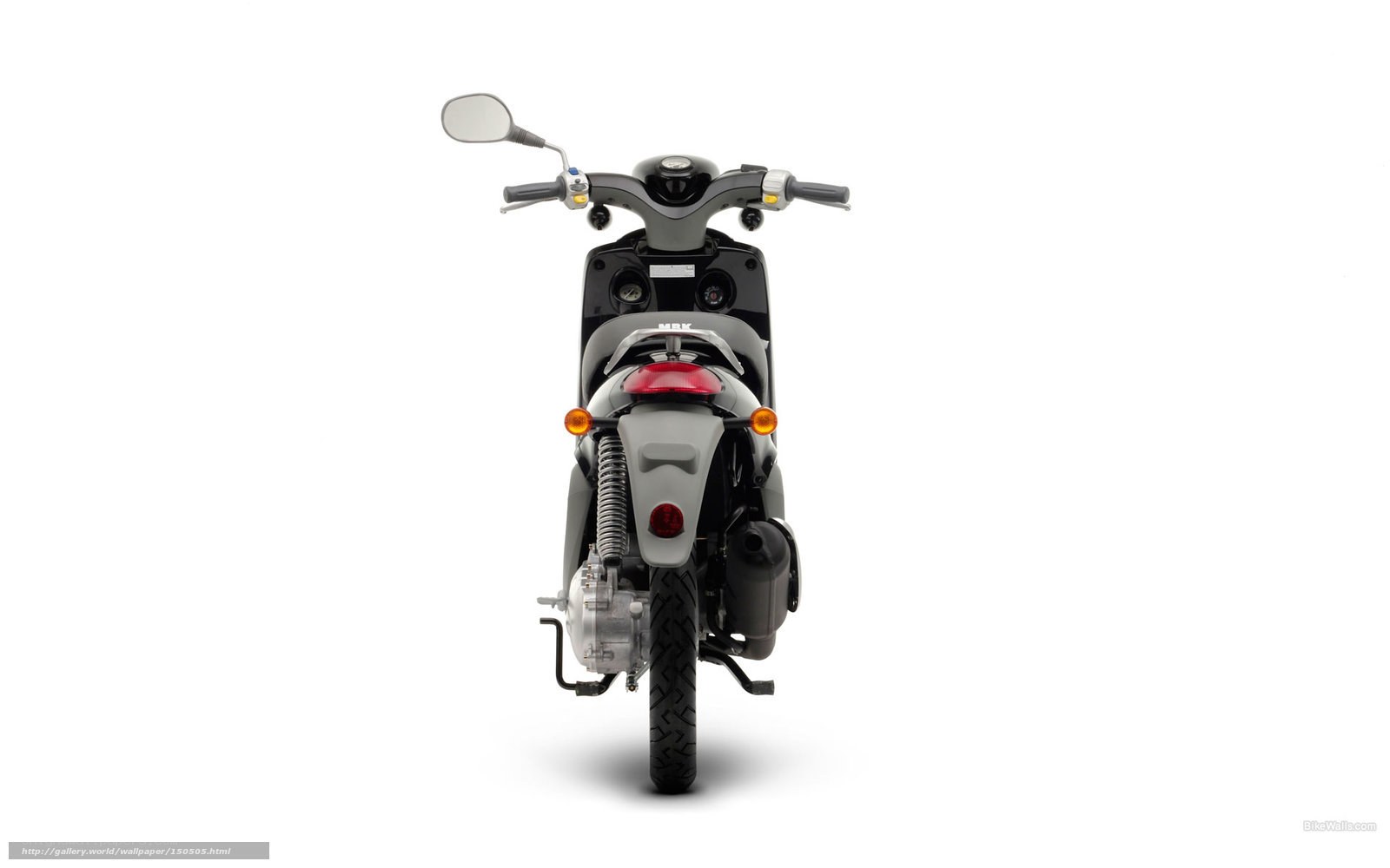 rear view of a scooter