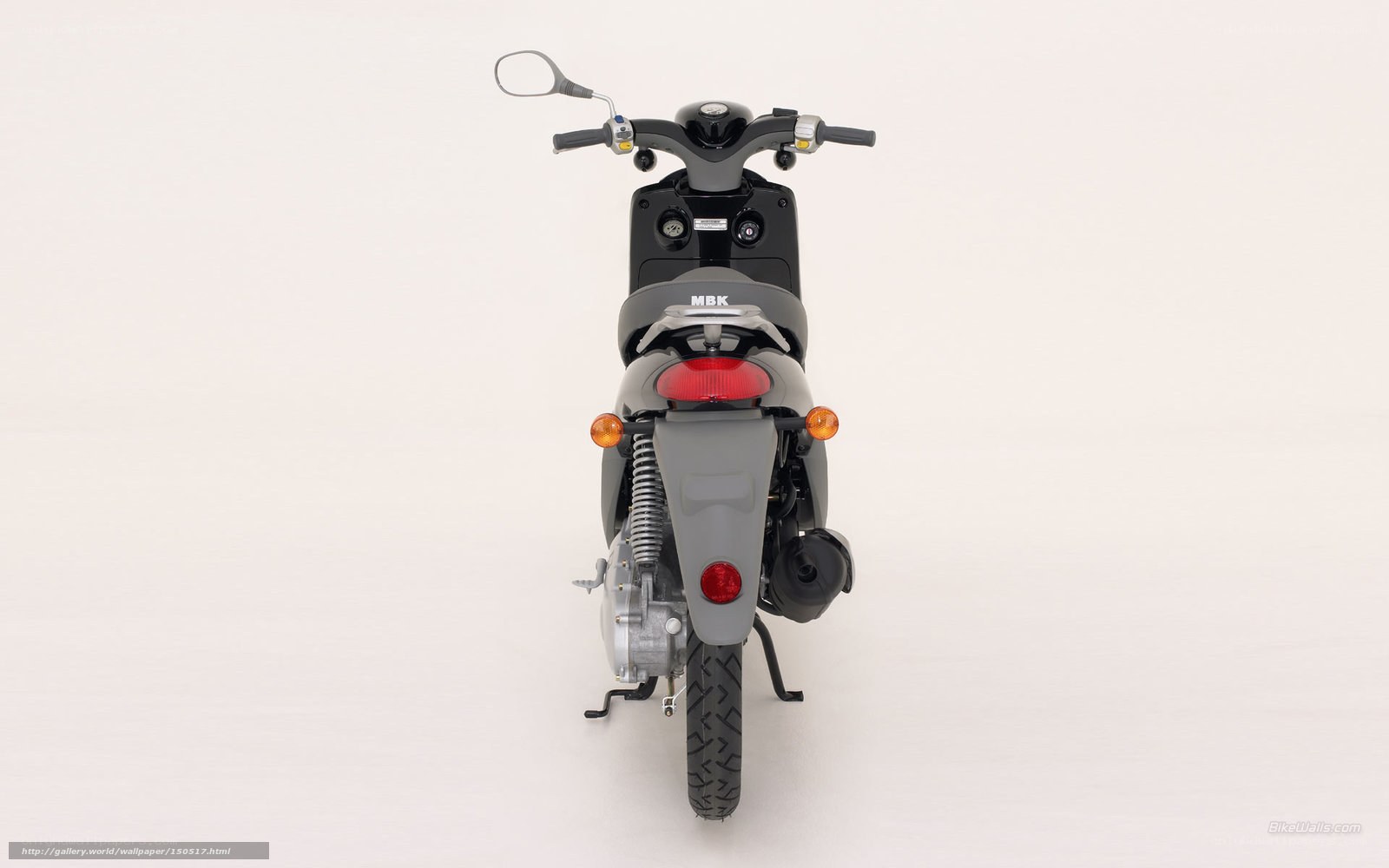 rear view of a scooter