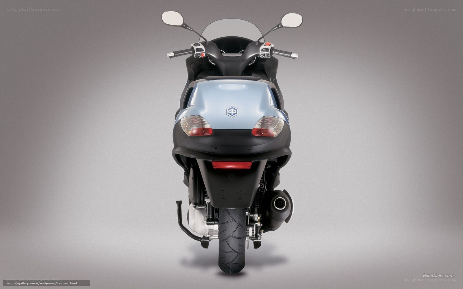 rear view of a scooter