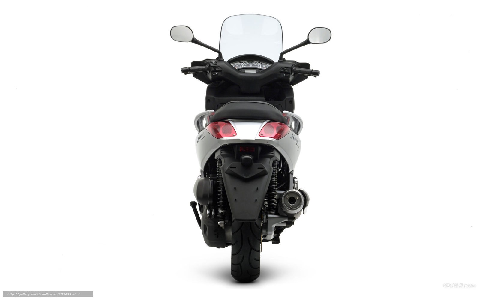 rear view of a scooter