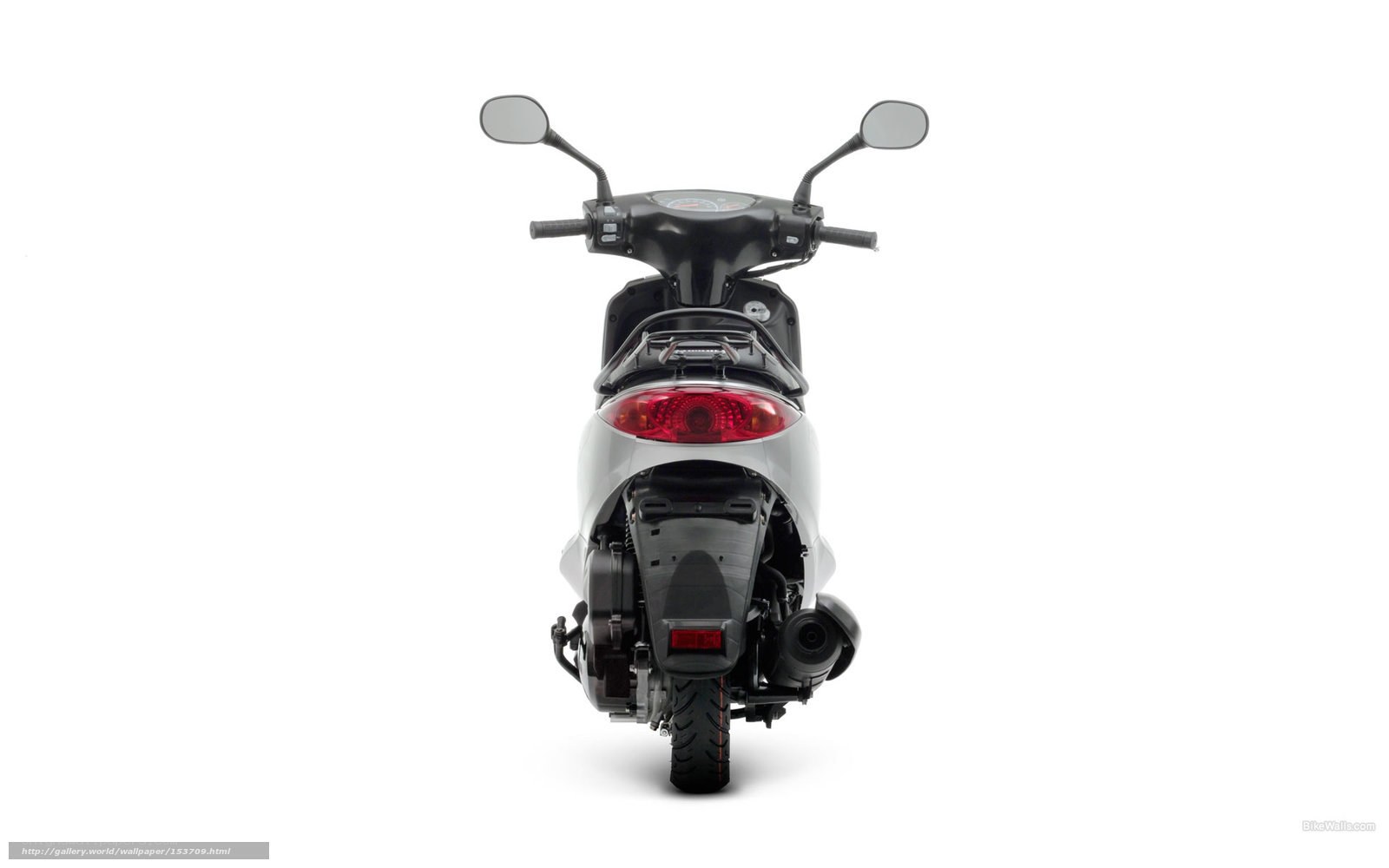 rear view of a scooter