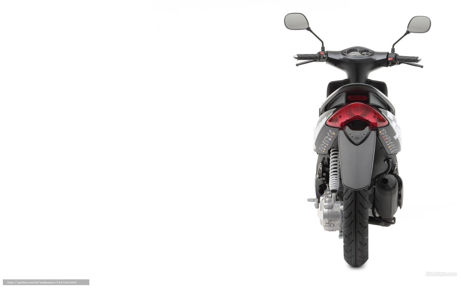 rear view of a scooter