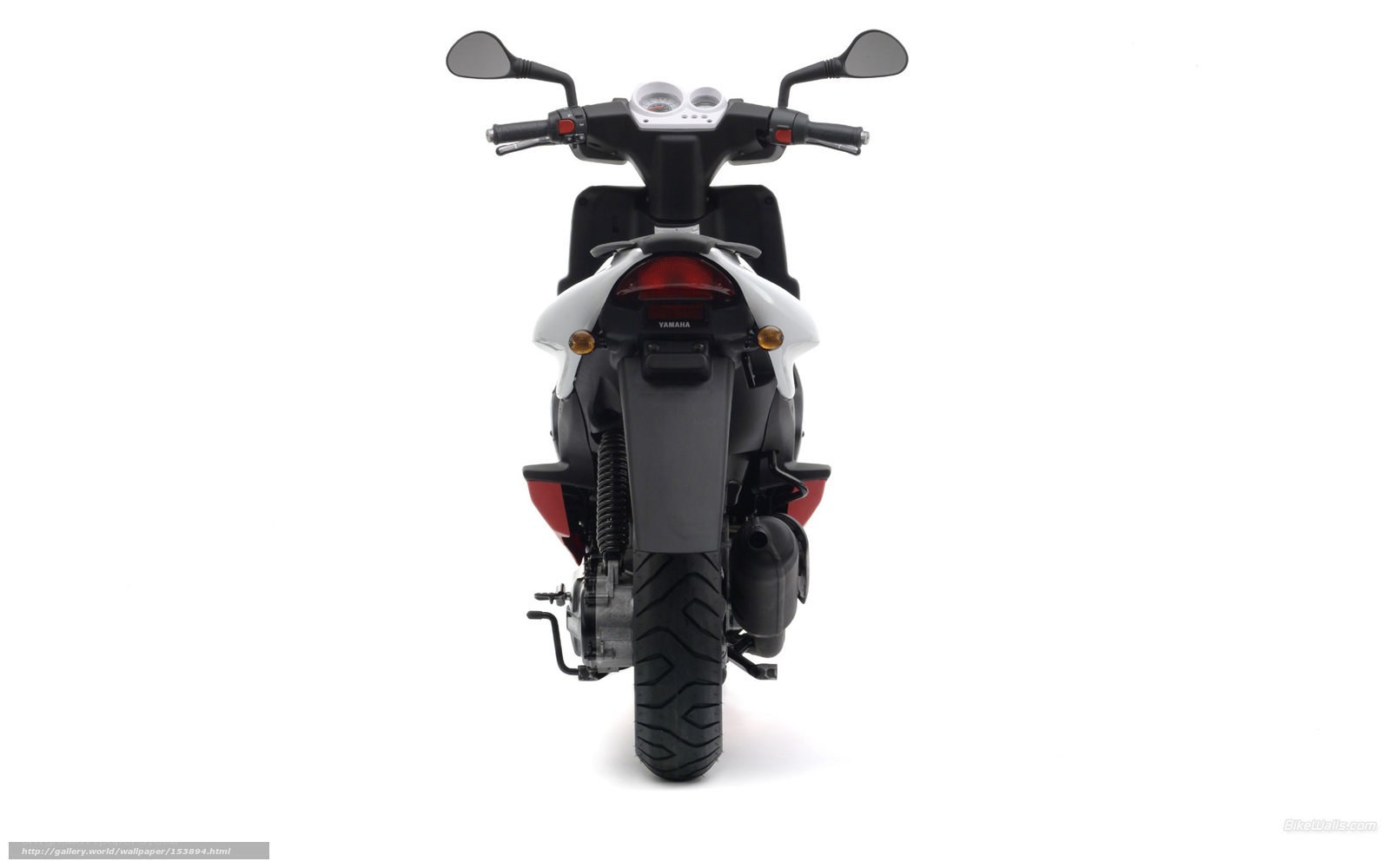 rear view of a scooter
