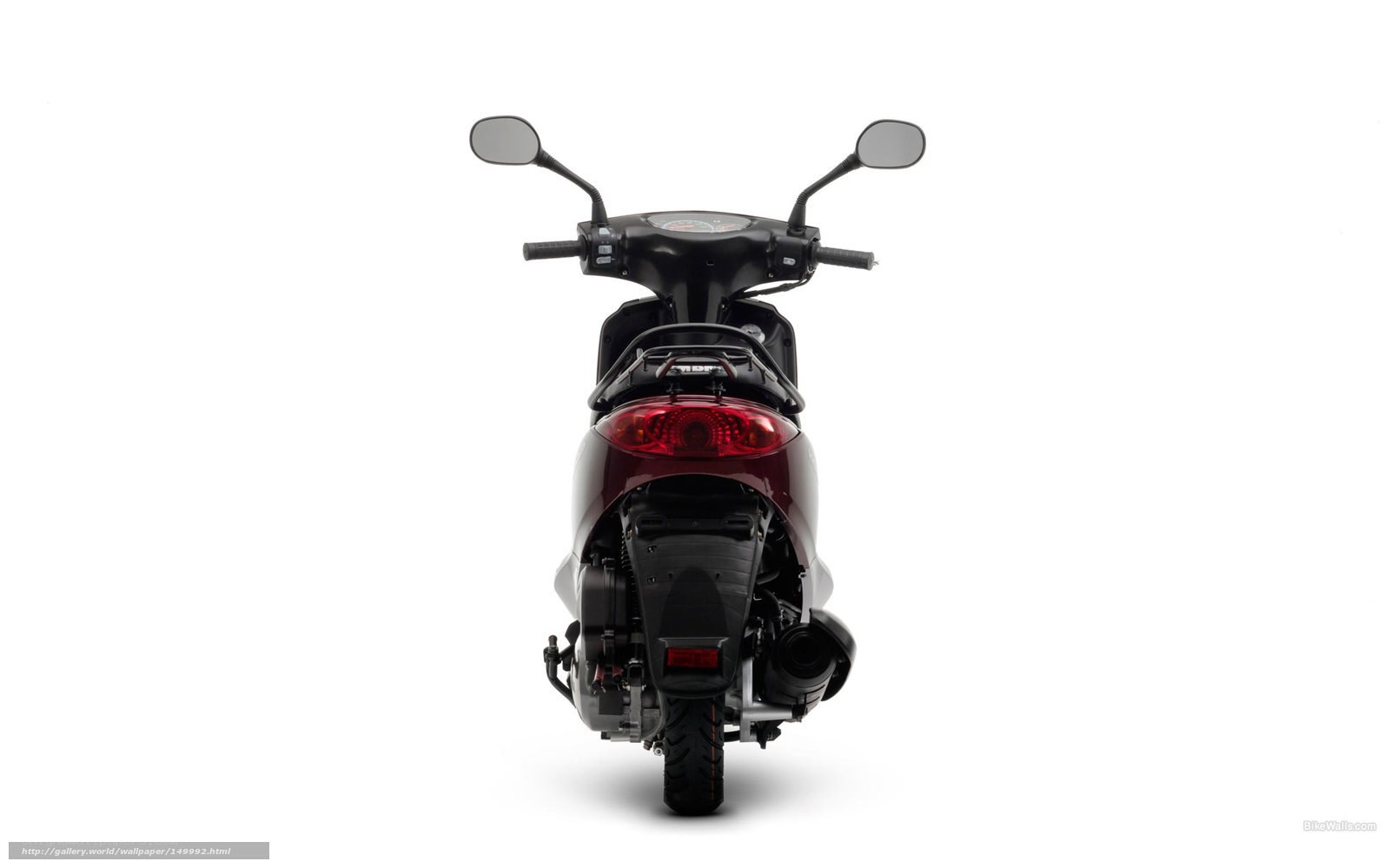 rear view of a scooter