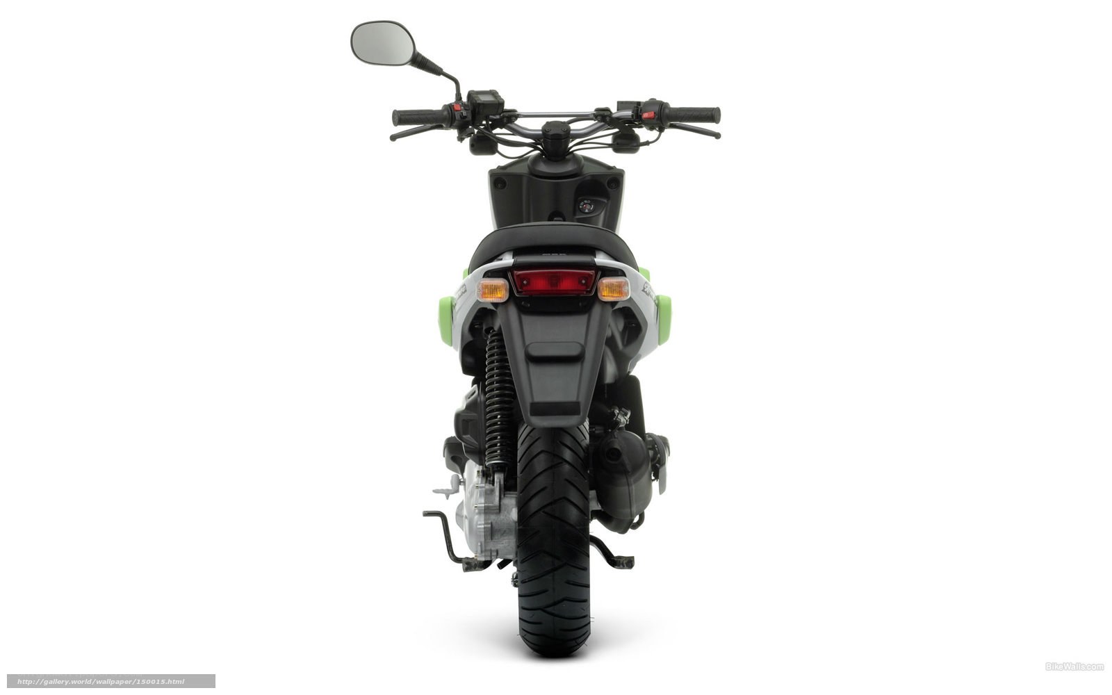 rear view of a scooter