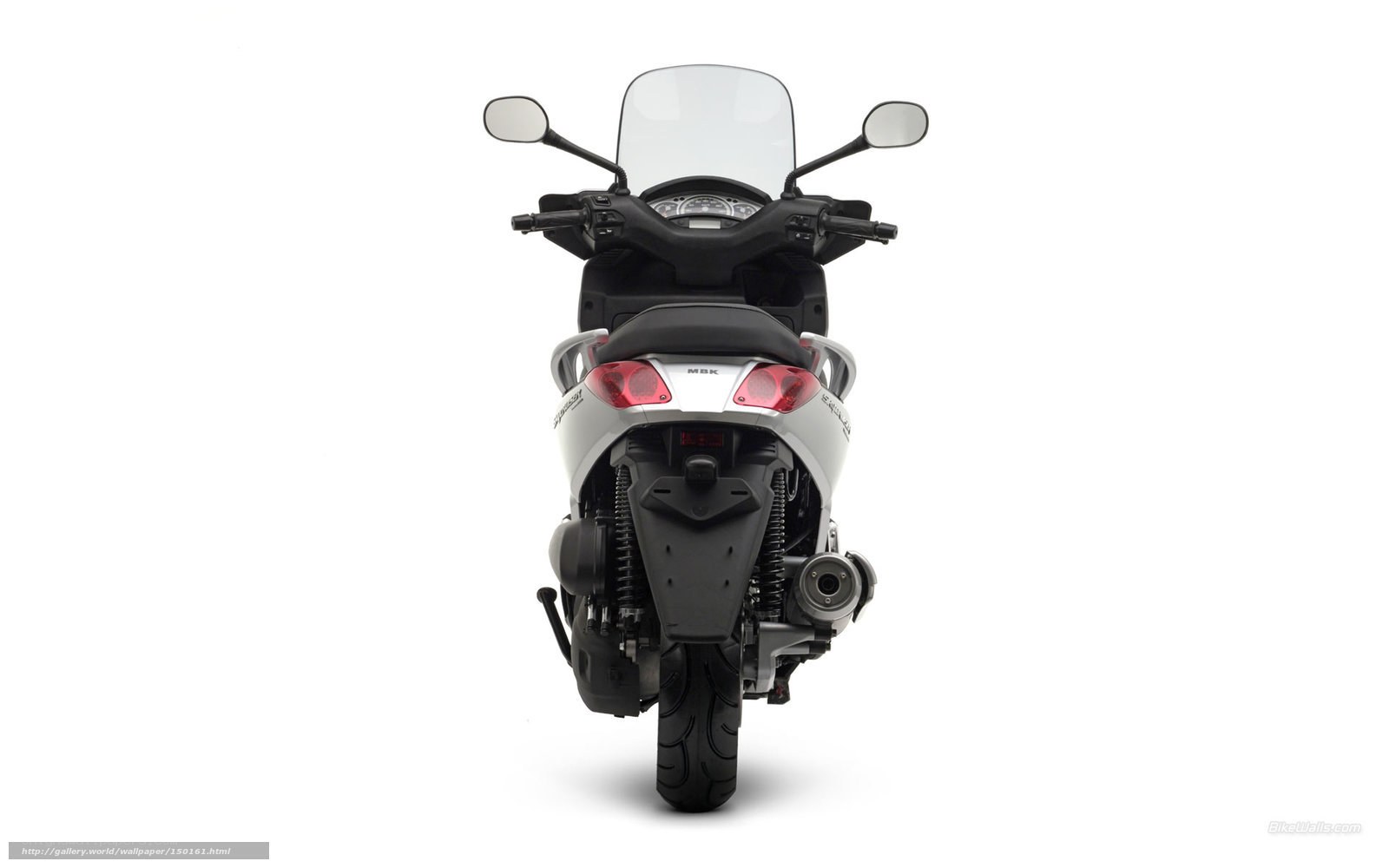 rear view of a scooter