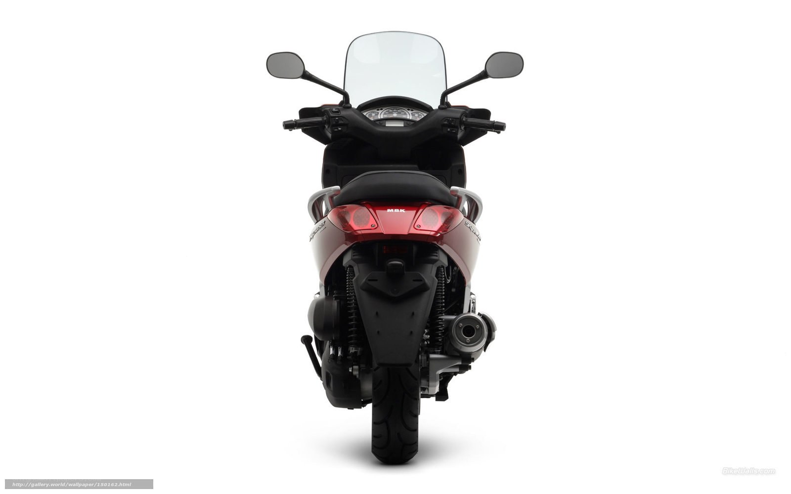 rear view of a scooter