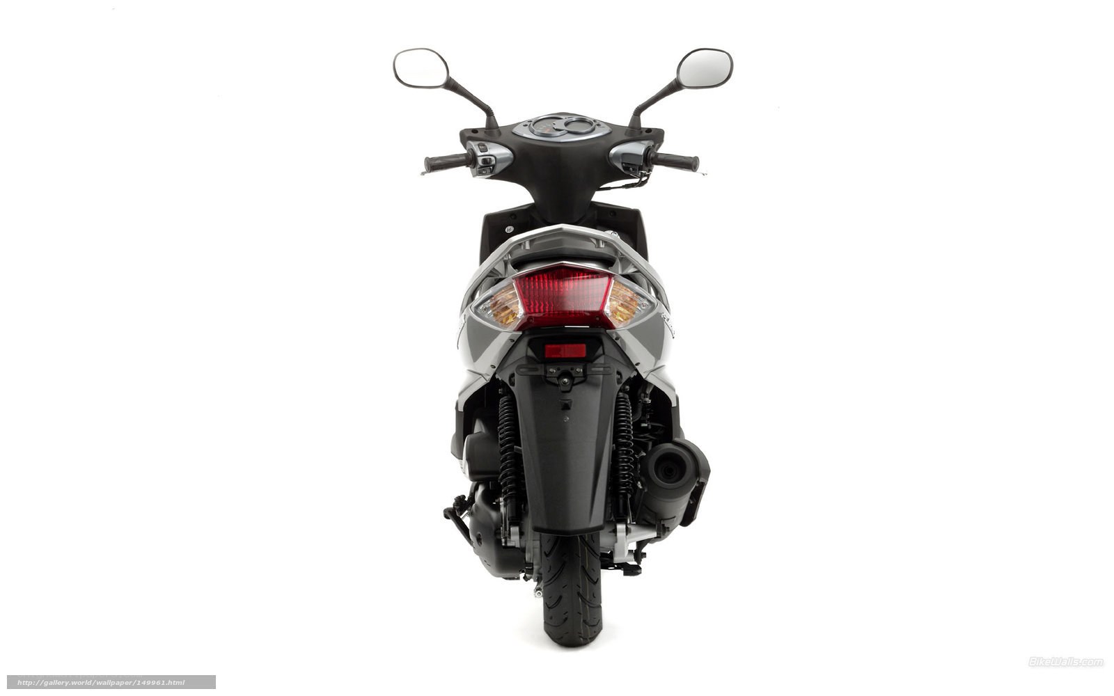 rear view of a scooter