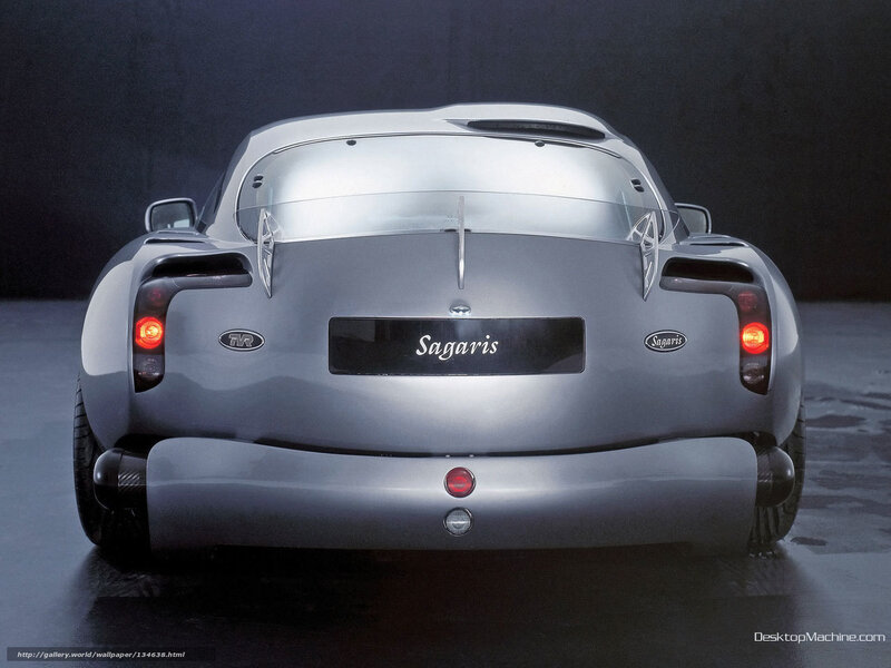 Rear view of a silver sports car