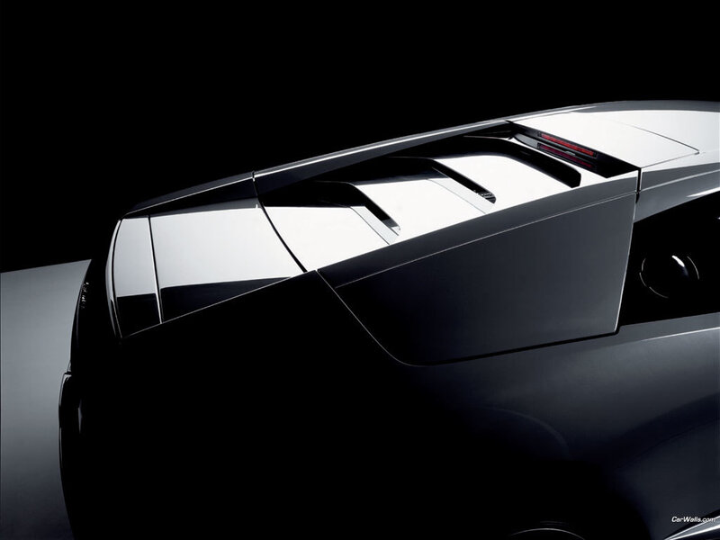 rear view of a sleek car