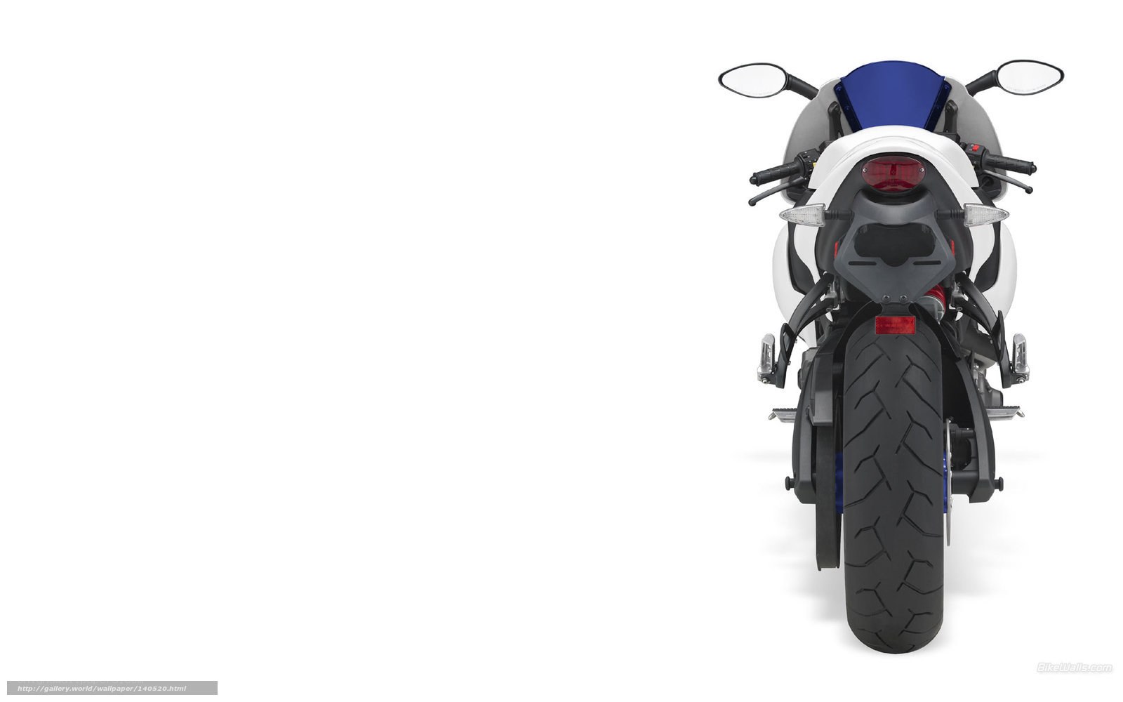 rear view of a sport motorcycle