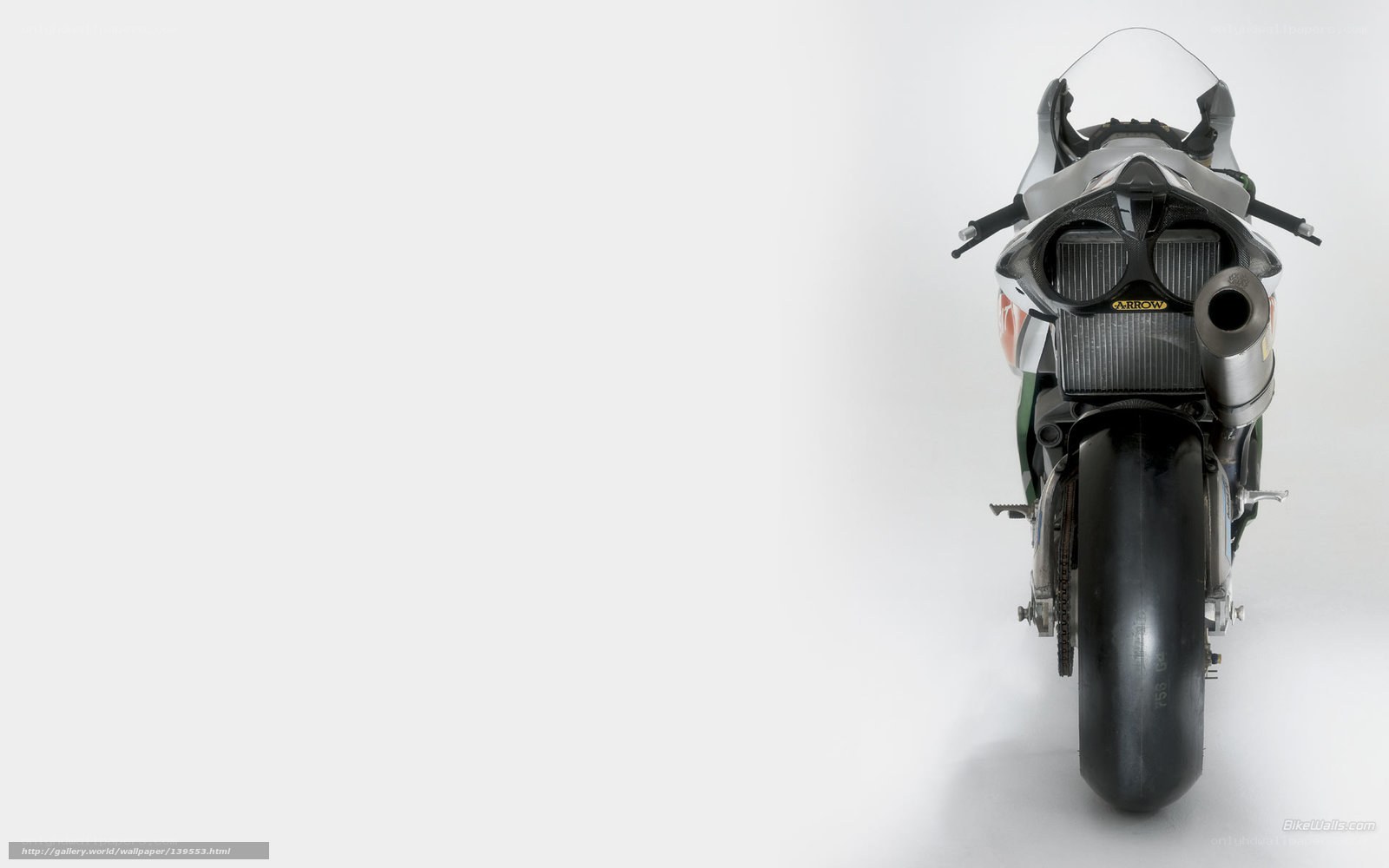 rear view of a sport motorcycle