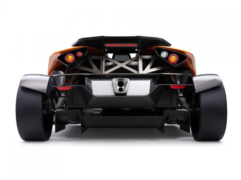 Rear View of a Sports Car — Black