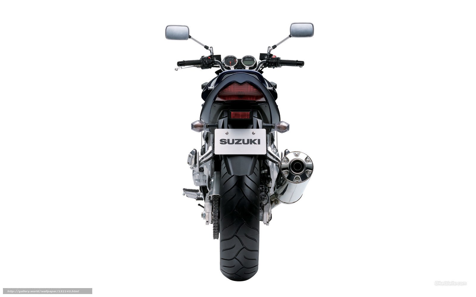 rear view of a suzuki motorcycle