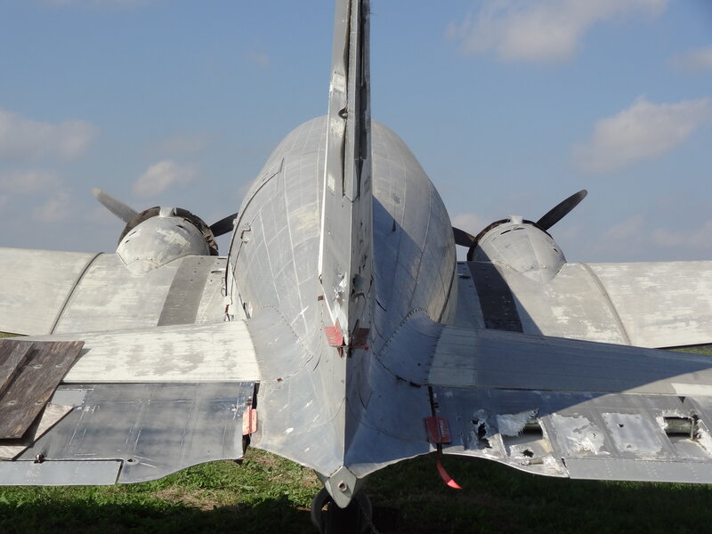 Rear View of Airplane