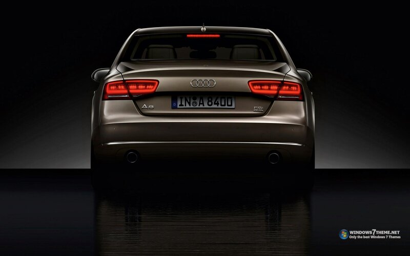 Rear View of Audi A8