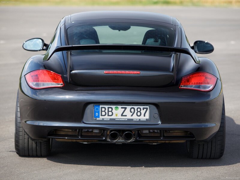 rear view of black sports car