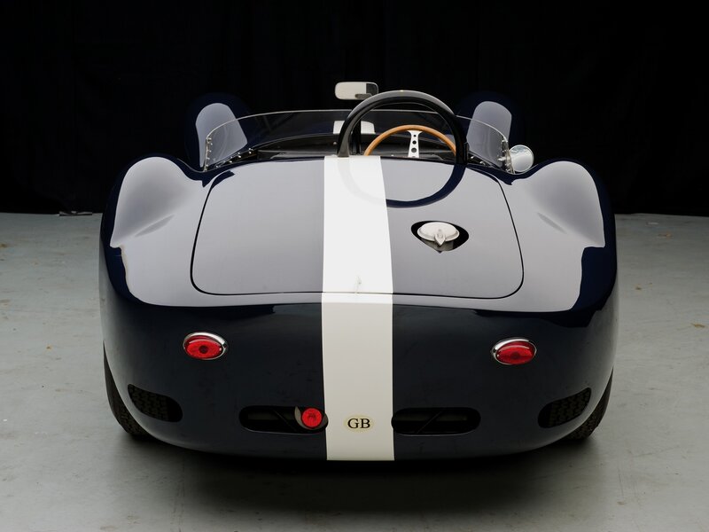 rear view of classic race car