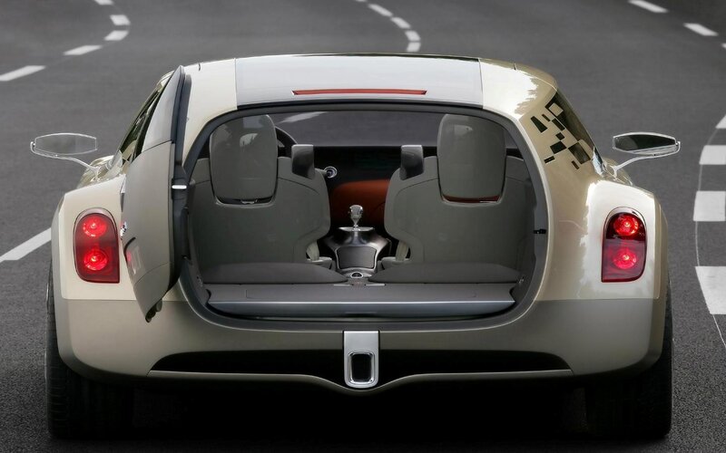 Rear View of Concept Car — Beige