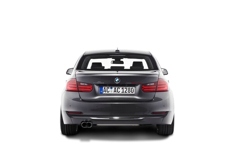 rear view of gray bmw sedan