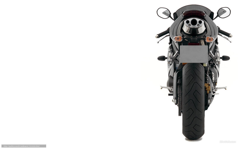 Rear View of Gray Motorcycle