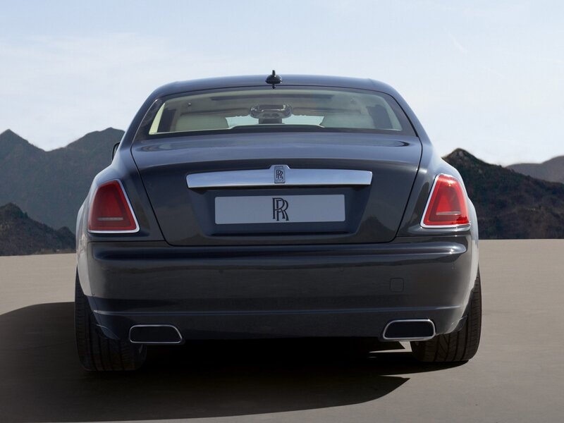 rear view of luxury car