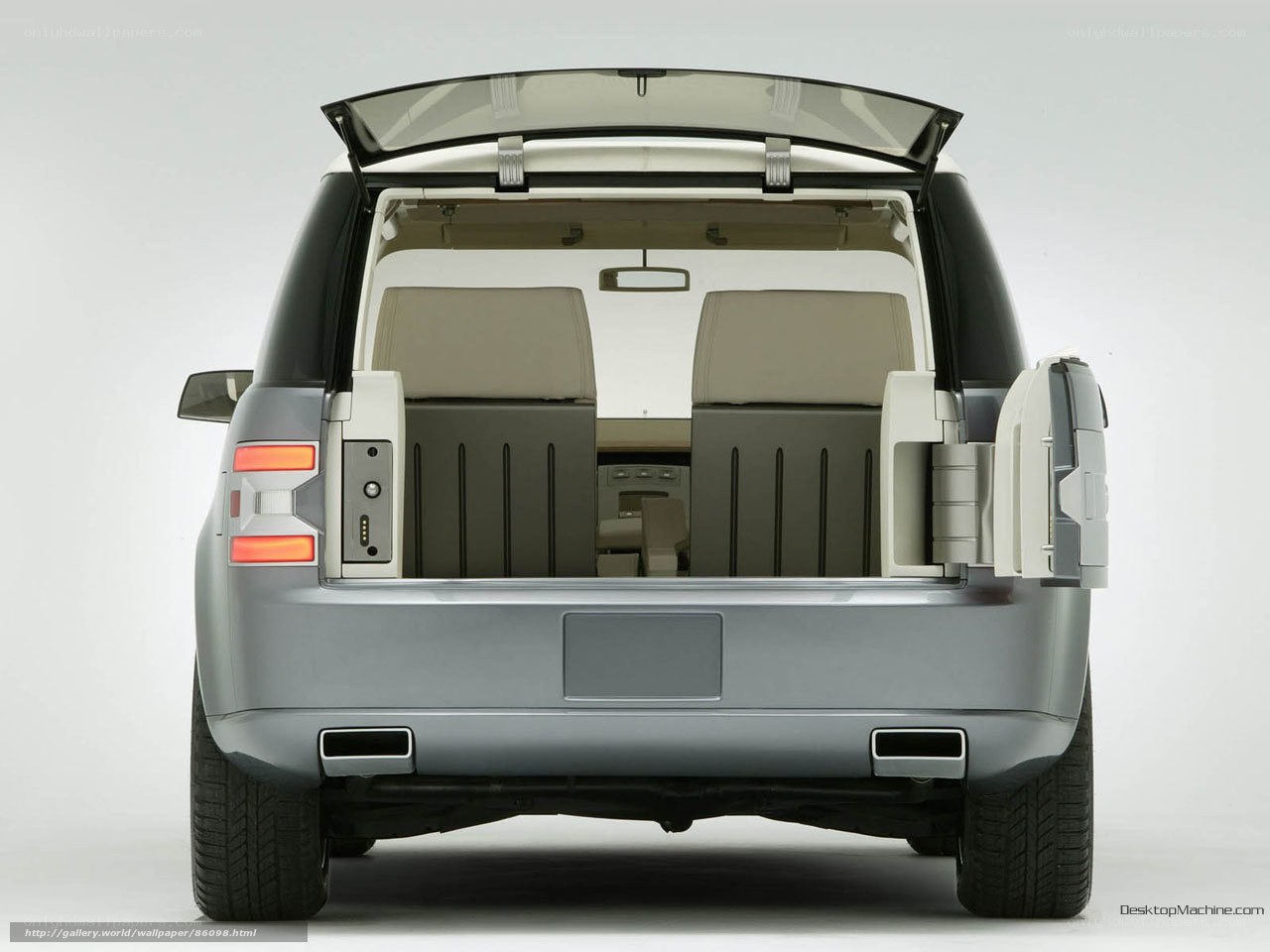 rear view of luxury SUV
