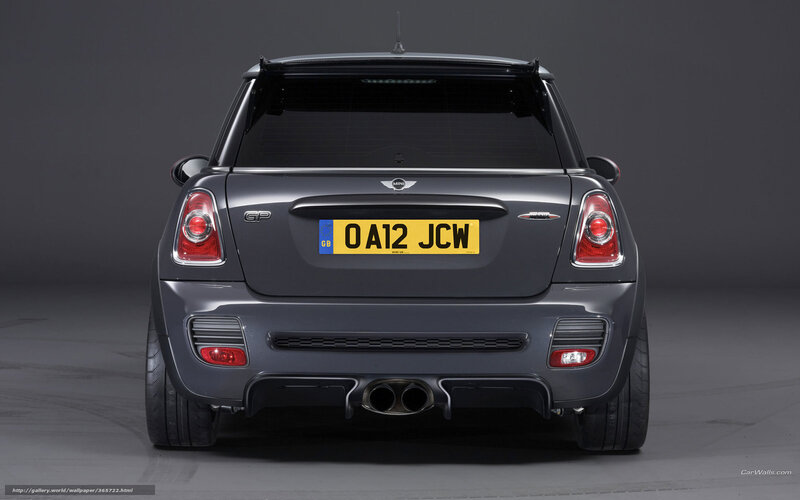 rear view of mini cooper gp