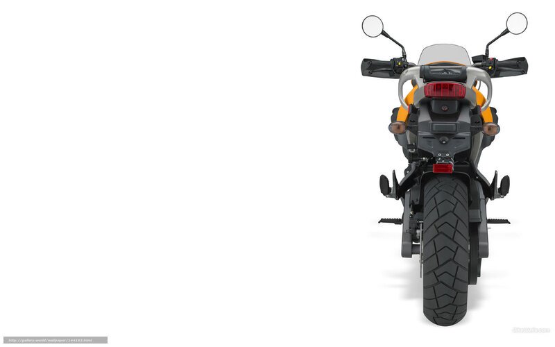 Rear View of Motorcycle — Black, Neutral, Photograph, Mirror, Taillight