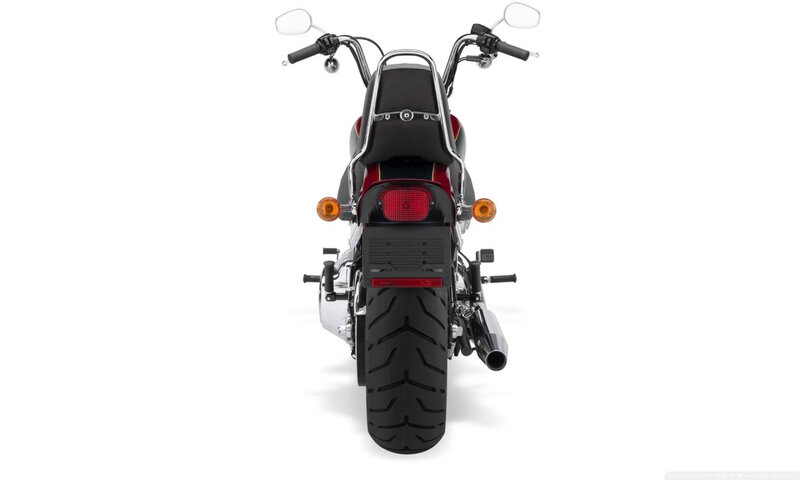 Rear View of Motorcycle