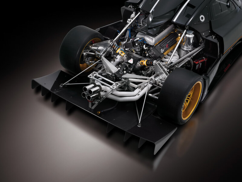 rear view of race car