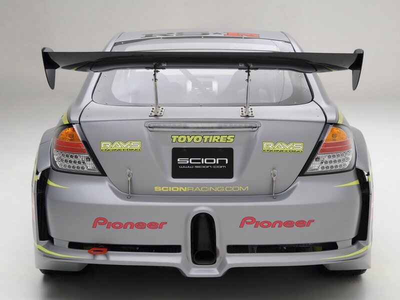 rear view of race car